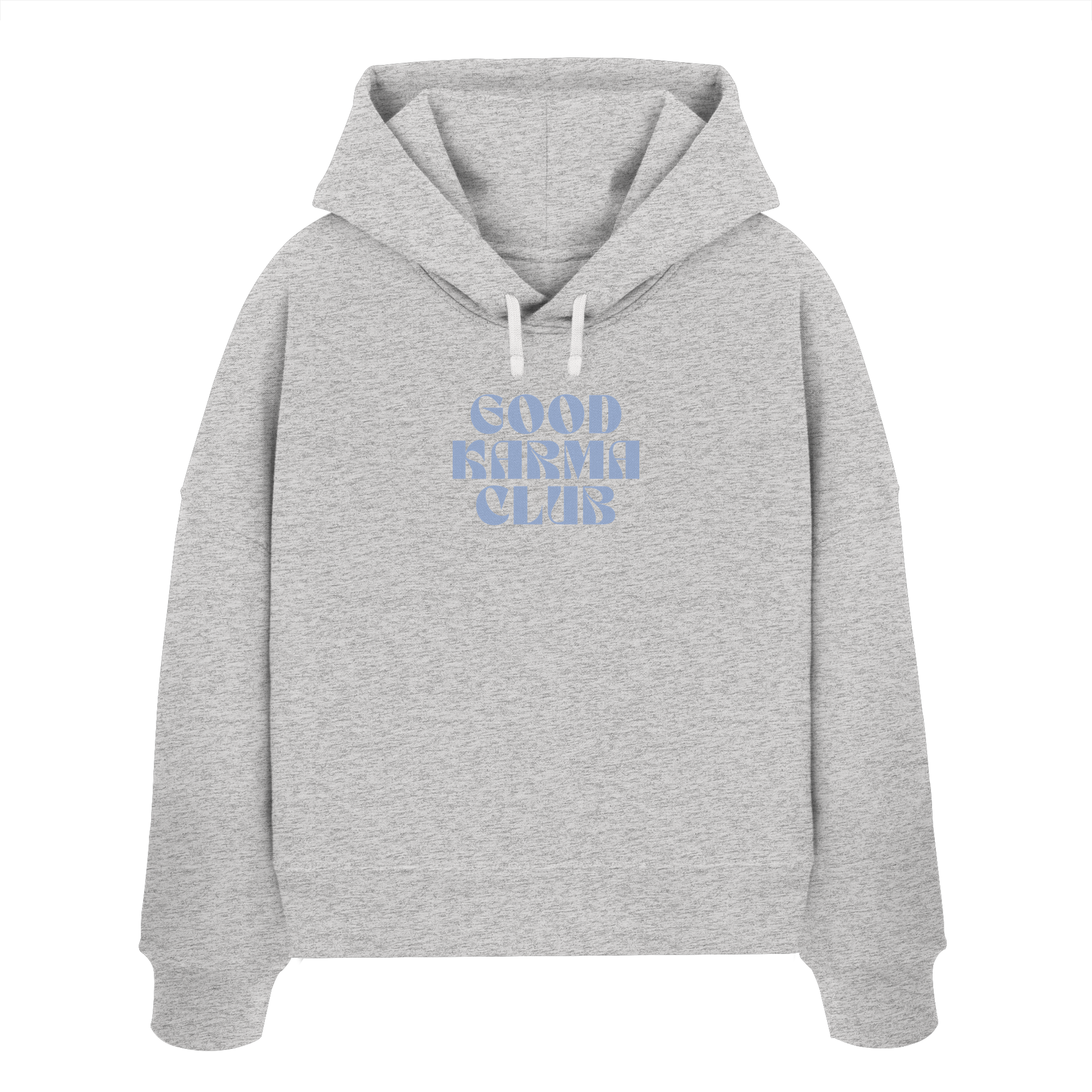 Women Organic Boxcut Hoodie "Good Karma Club"