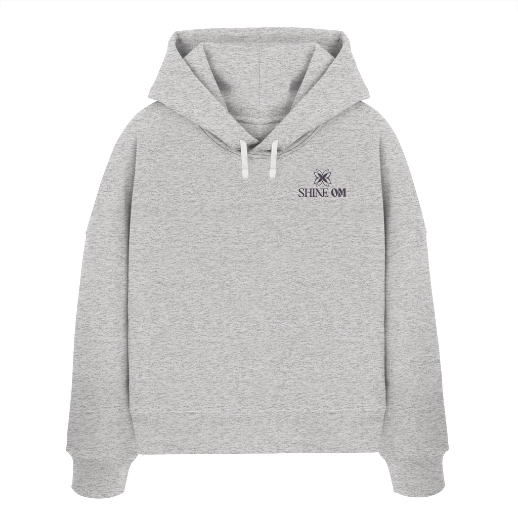 Women Organic Boxcut Hoodie „Namaste"