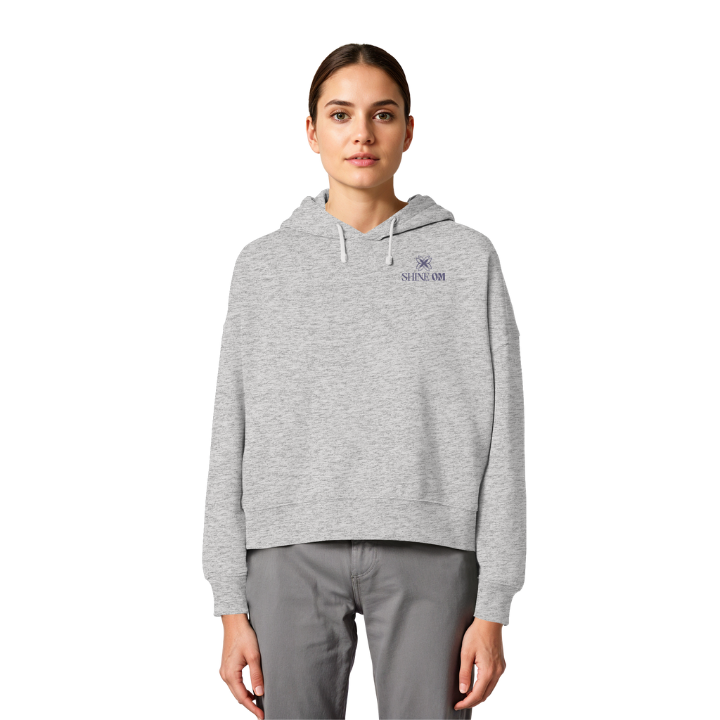 Women Organic Boxcut Hoodie „Inner Peace"