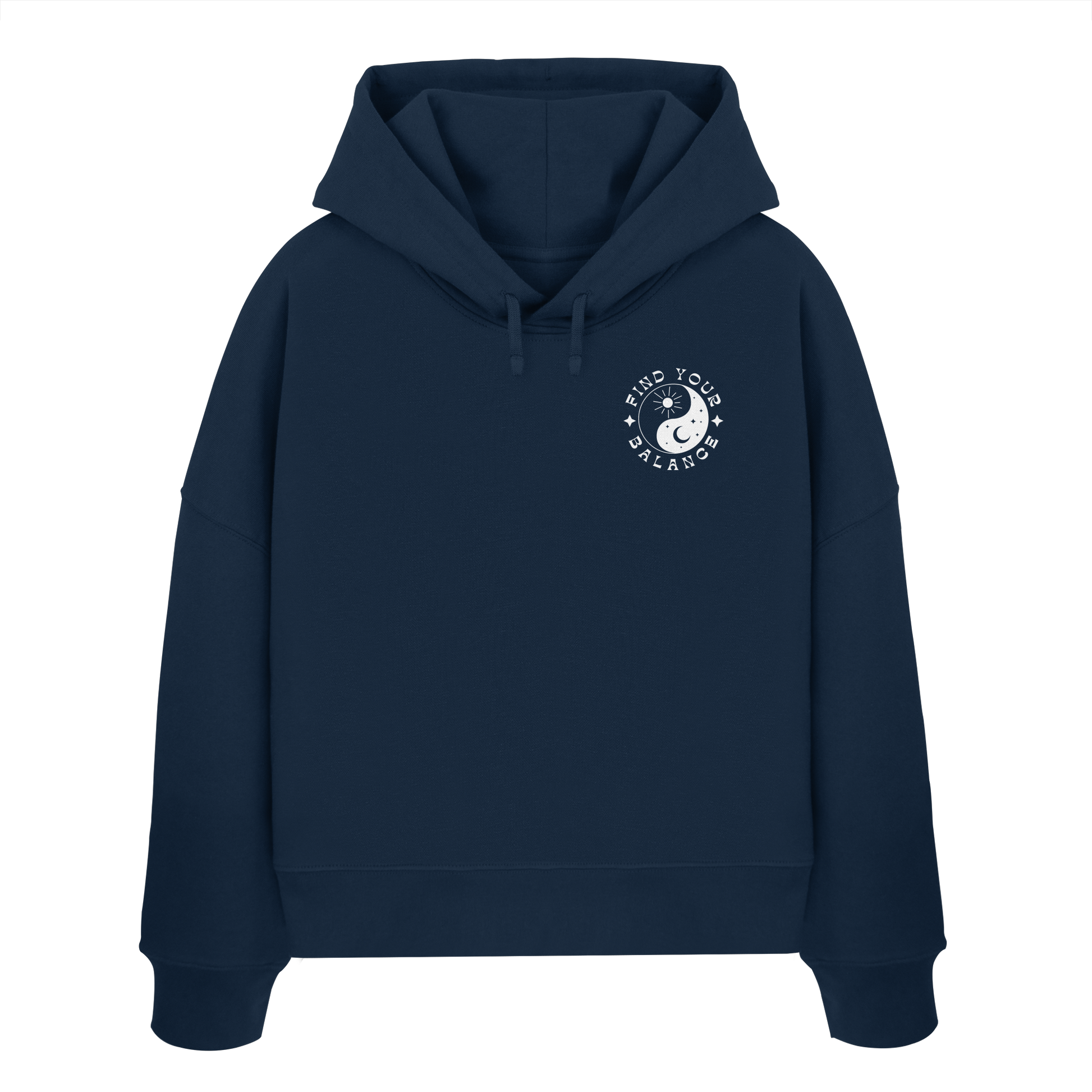 Organic Women Boxcut Hoodie „Find your Balance”