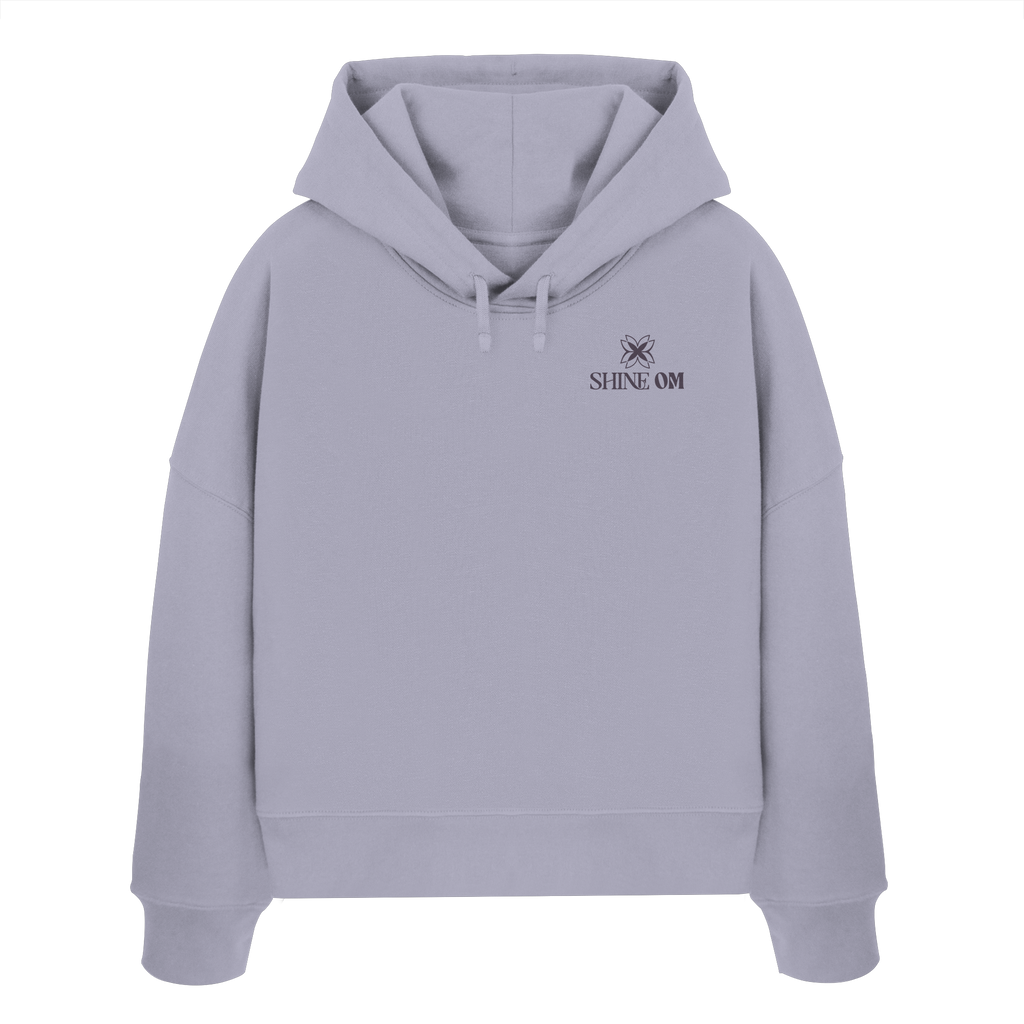 Women Organic Boxcut Hoodie „Namaste"