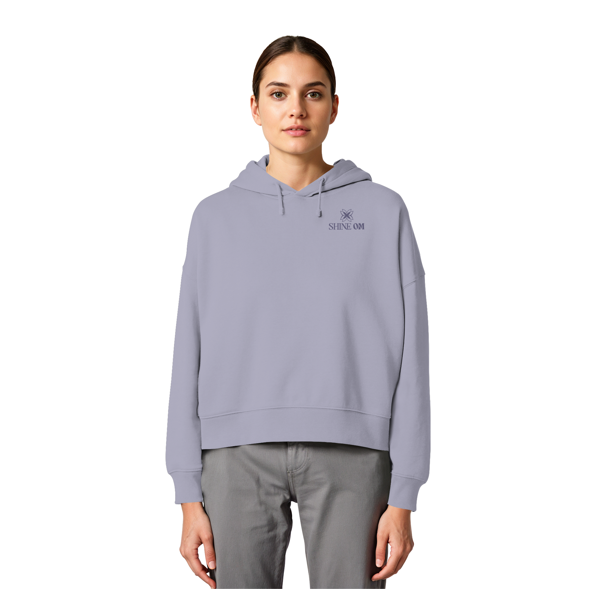 Women Organic Boxcut Hoodie „Inner Peace"