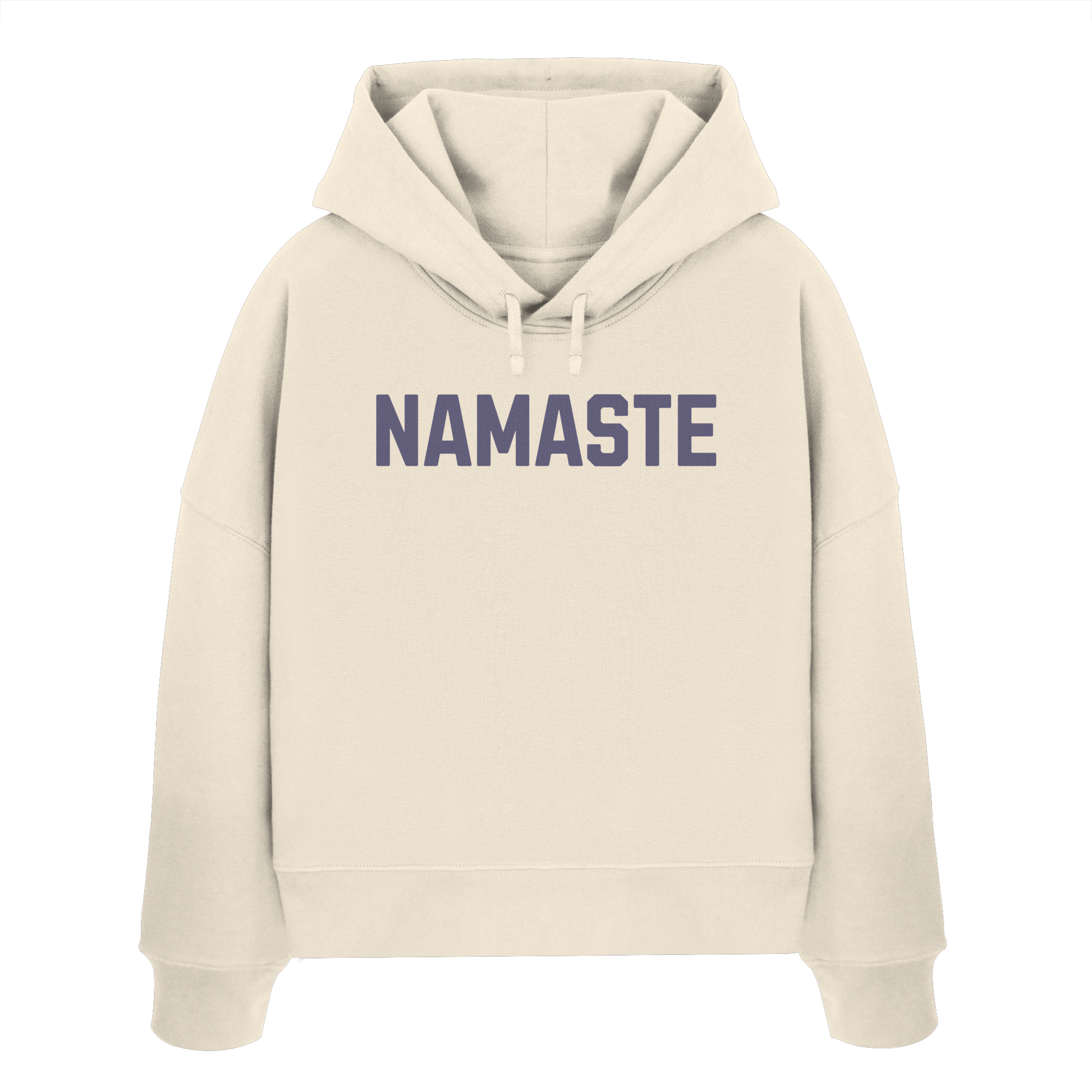Women Organic Boxcut Hoodie „Namaste"