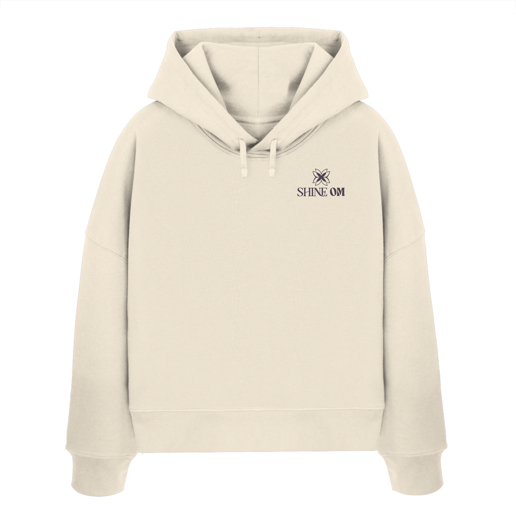 Women Organic Boxcut Hoodie „Namaste"