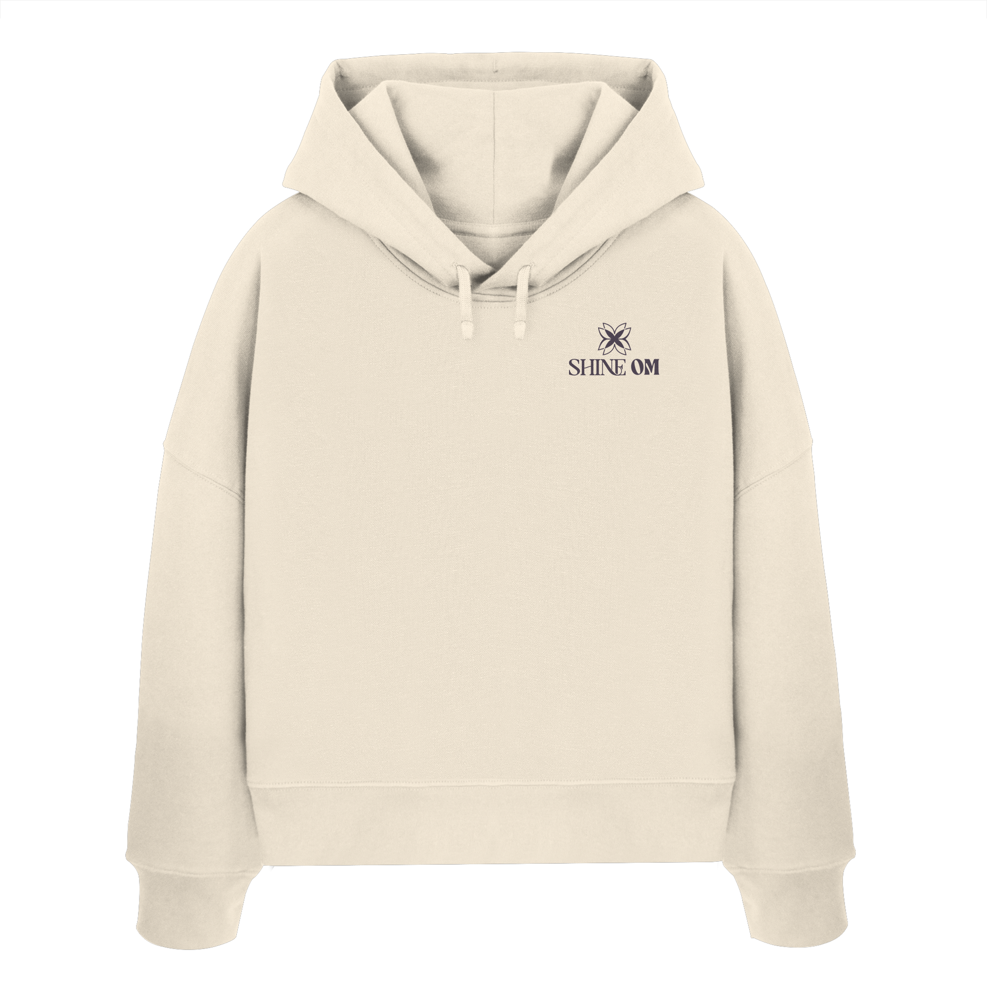 Women Organic Boxcut Hoodie „Namaste"