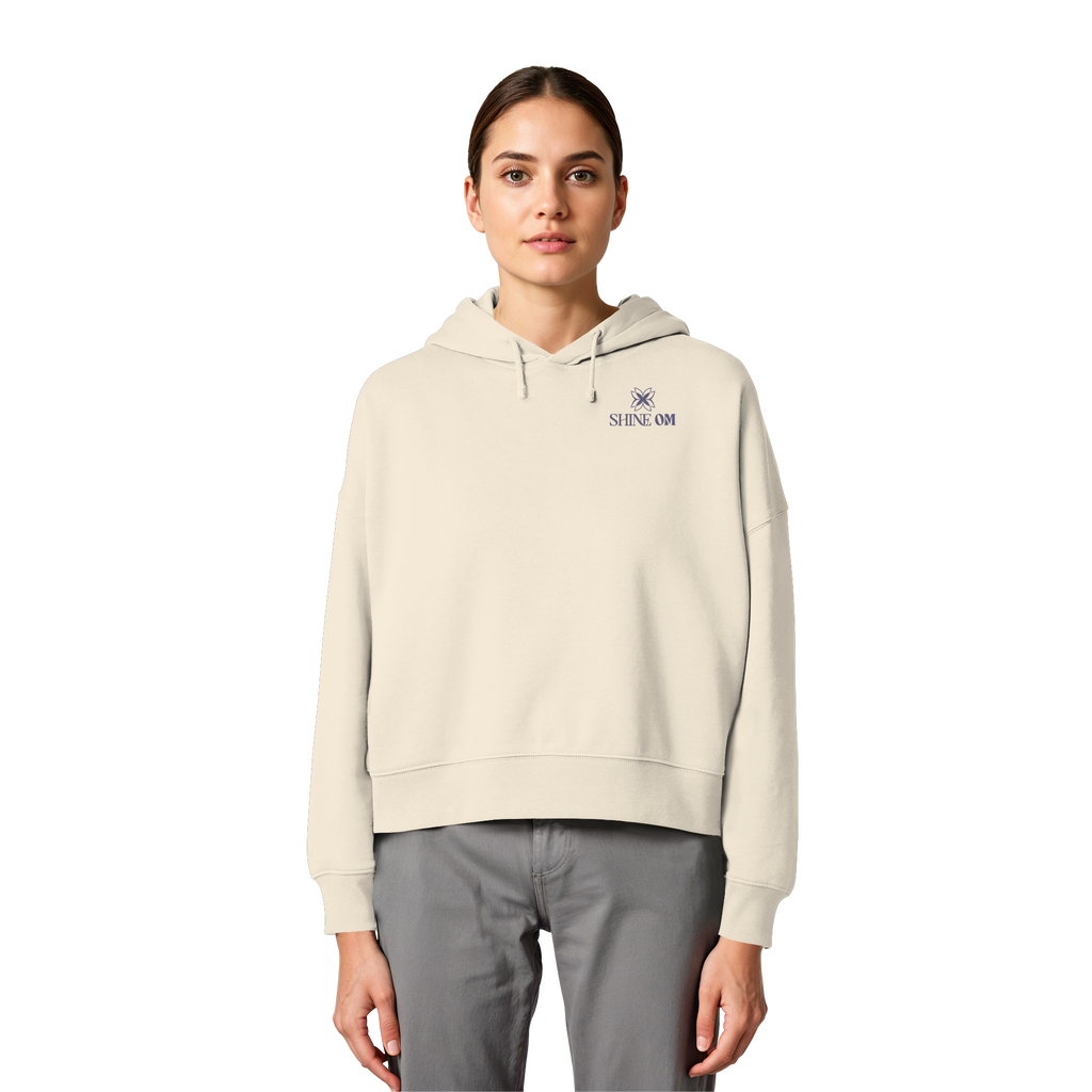 Women Organic Boxcut Hoodie „Inner Peace"