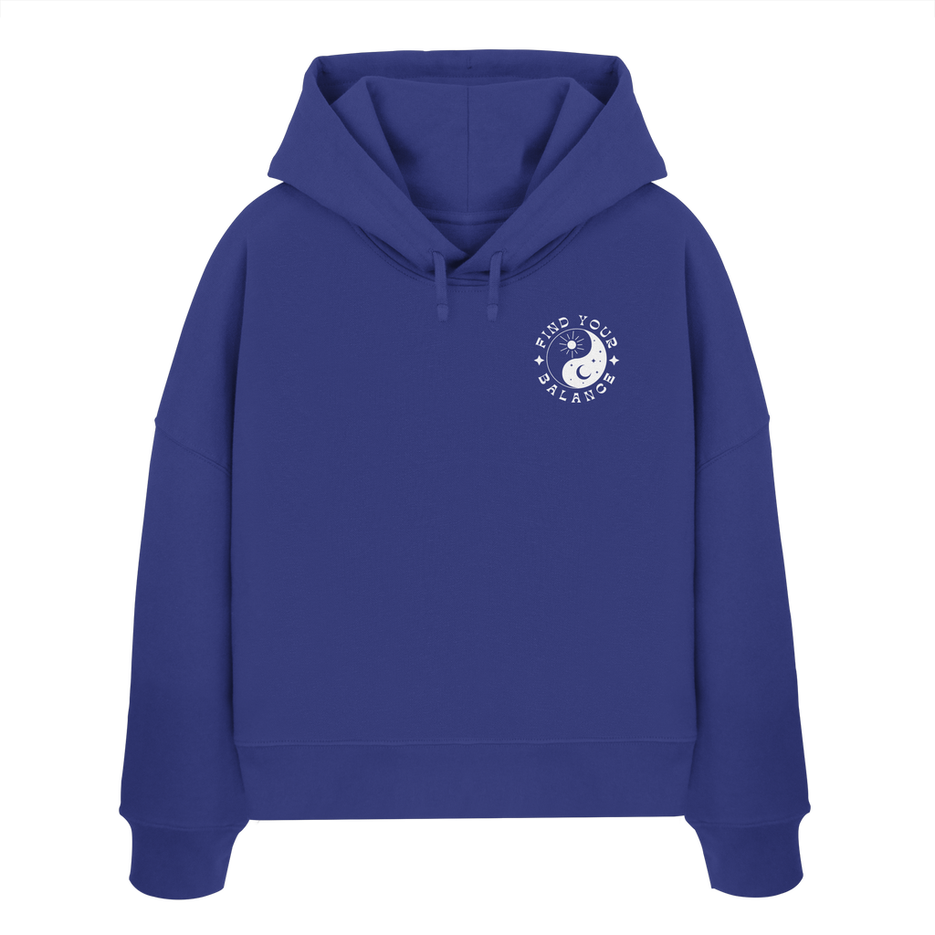 Organic Women Boxcut Hoodie „Find your Balance”