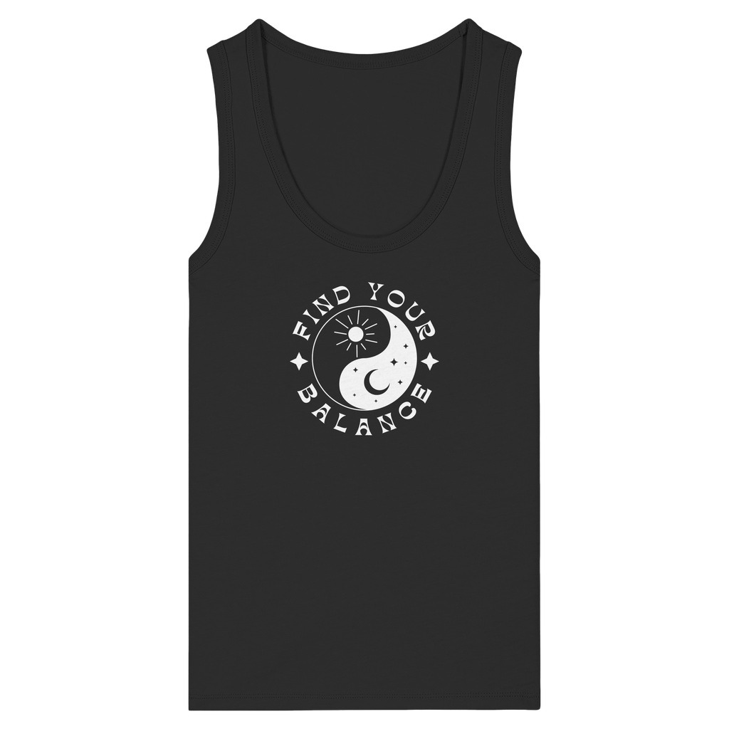 Woman Organic Tank Top "Find your Balance”
