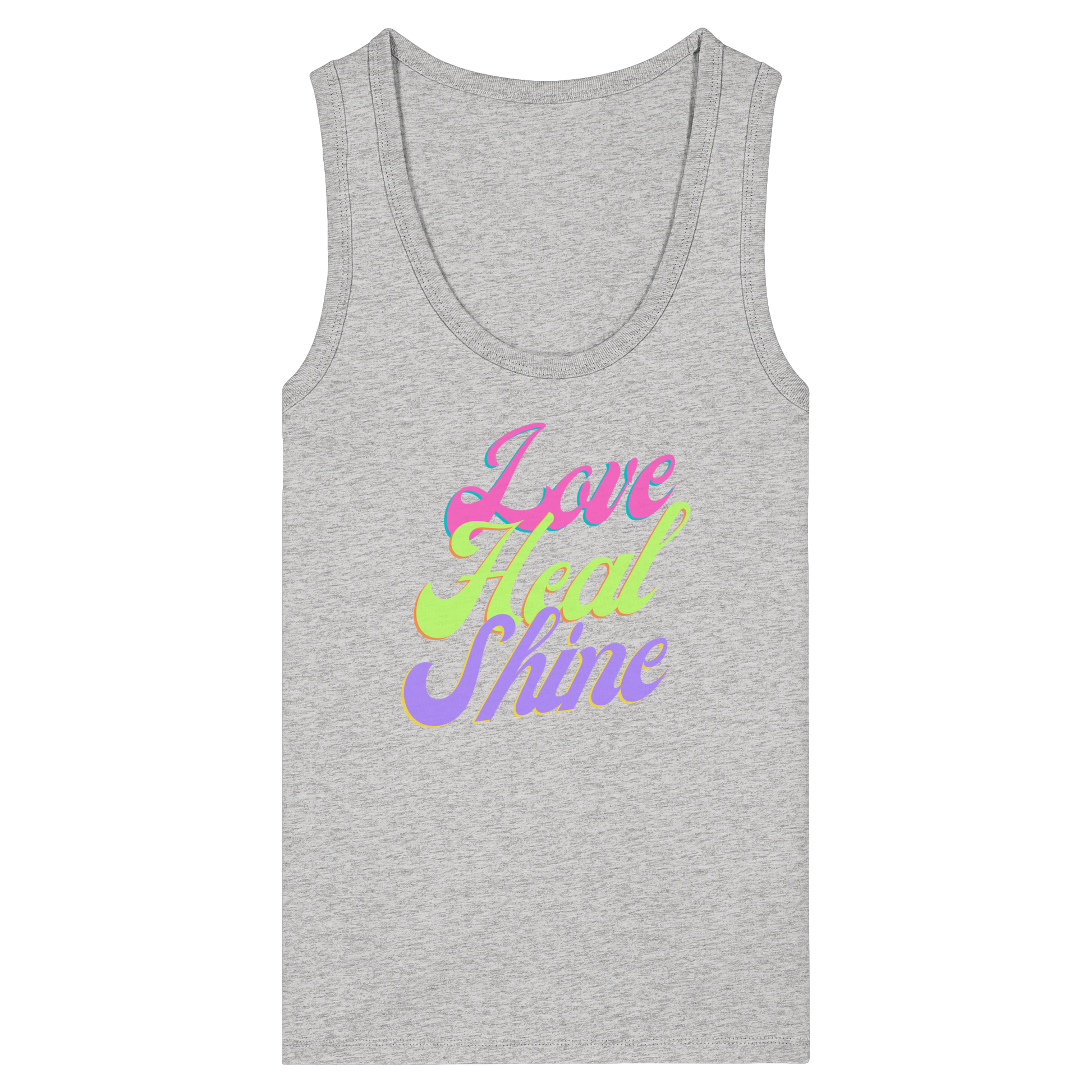 Woman Organic Tank Top "Love Heal Shine"