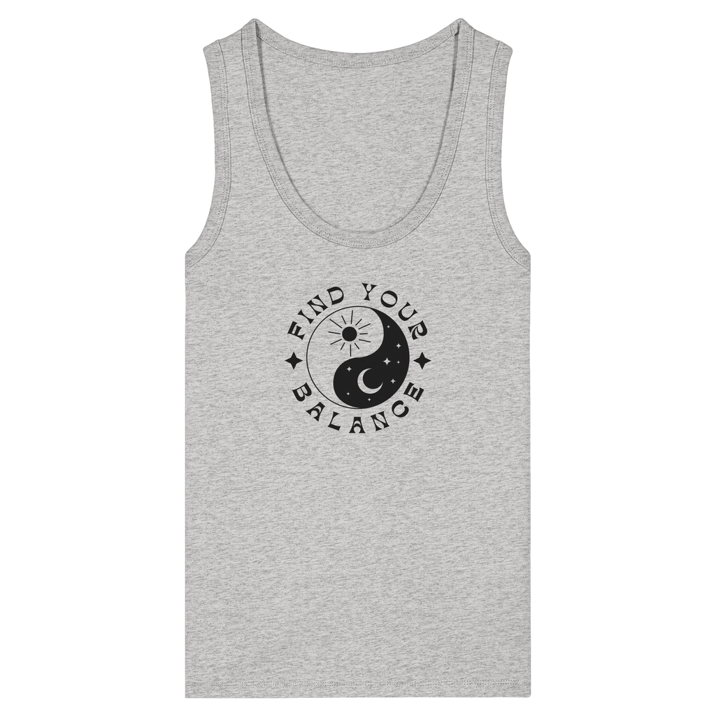 Woman Organic Tank Top "Find your Balance”