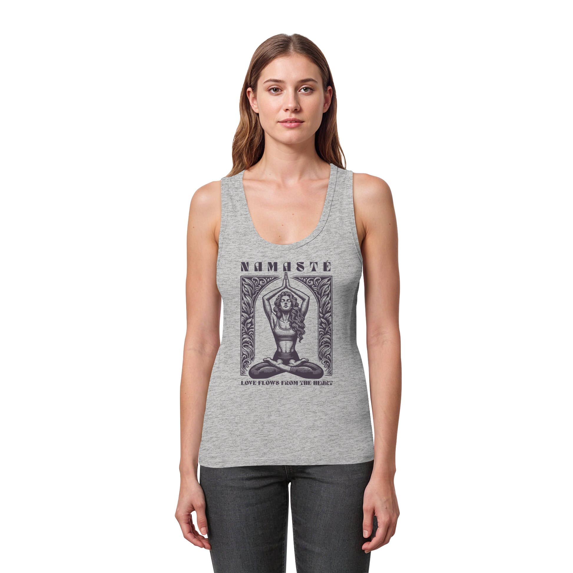 Woman Organic Tank Top "Namaste"