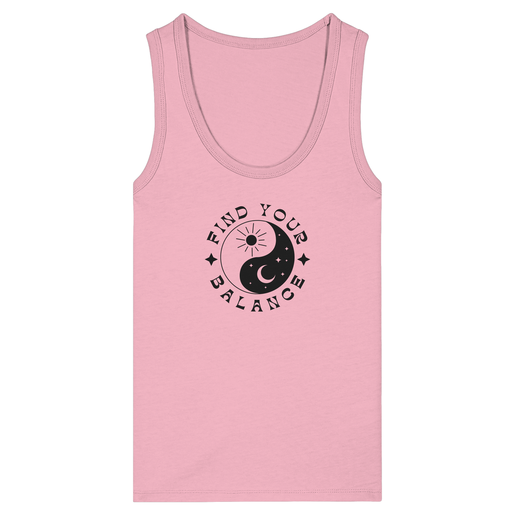 Woman Organic Tank Top "Find your Balance”