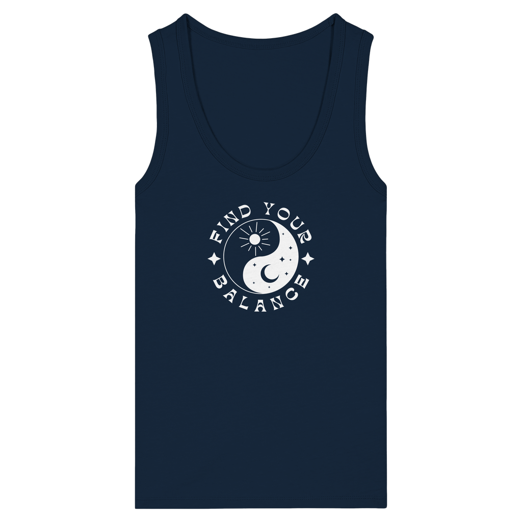 Woman Organic Tank Top "Find your Balance”
