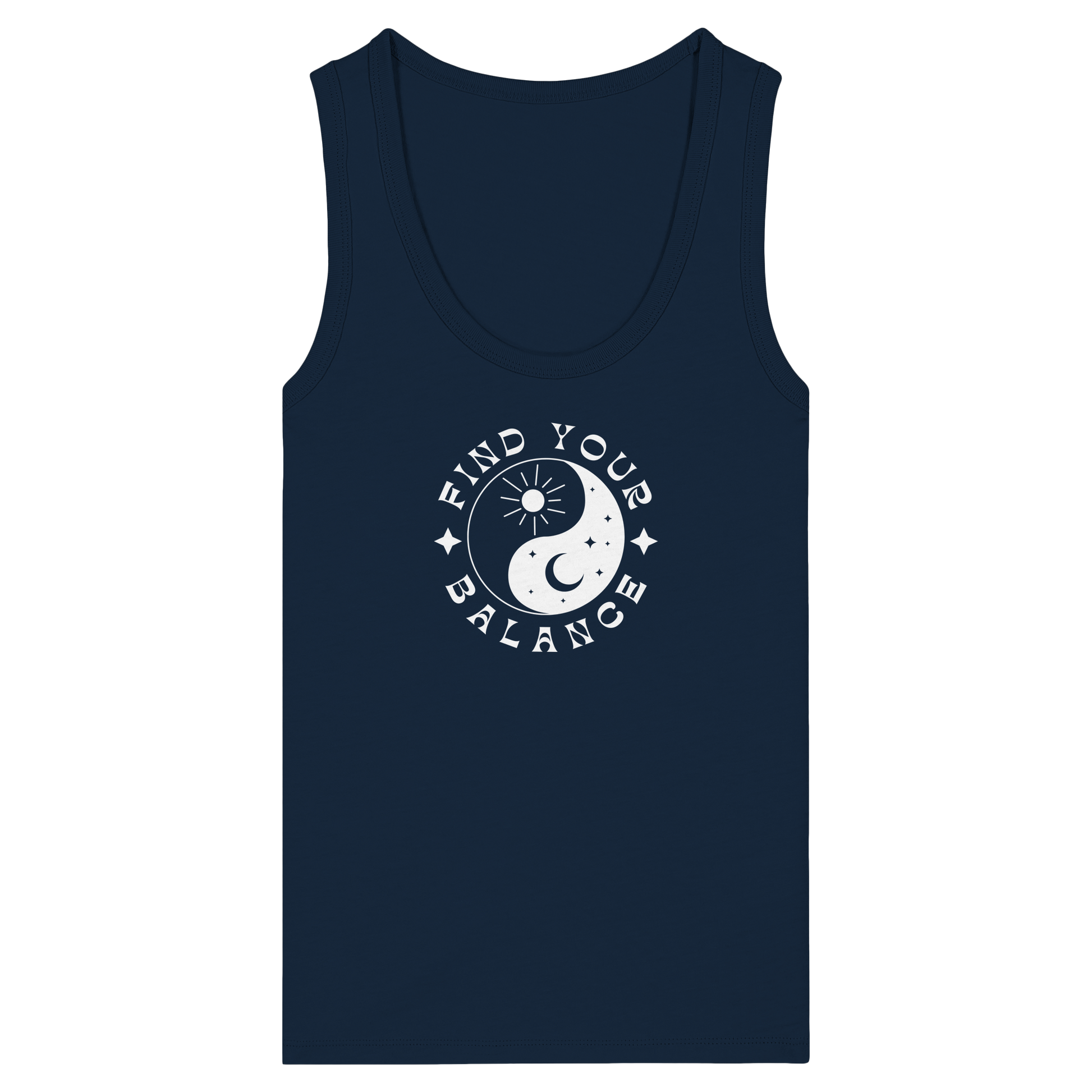 Woman Organic Tank Top "Find your Balance”