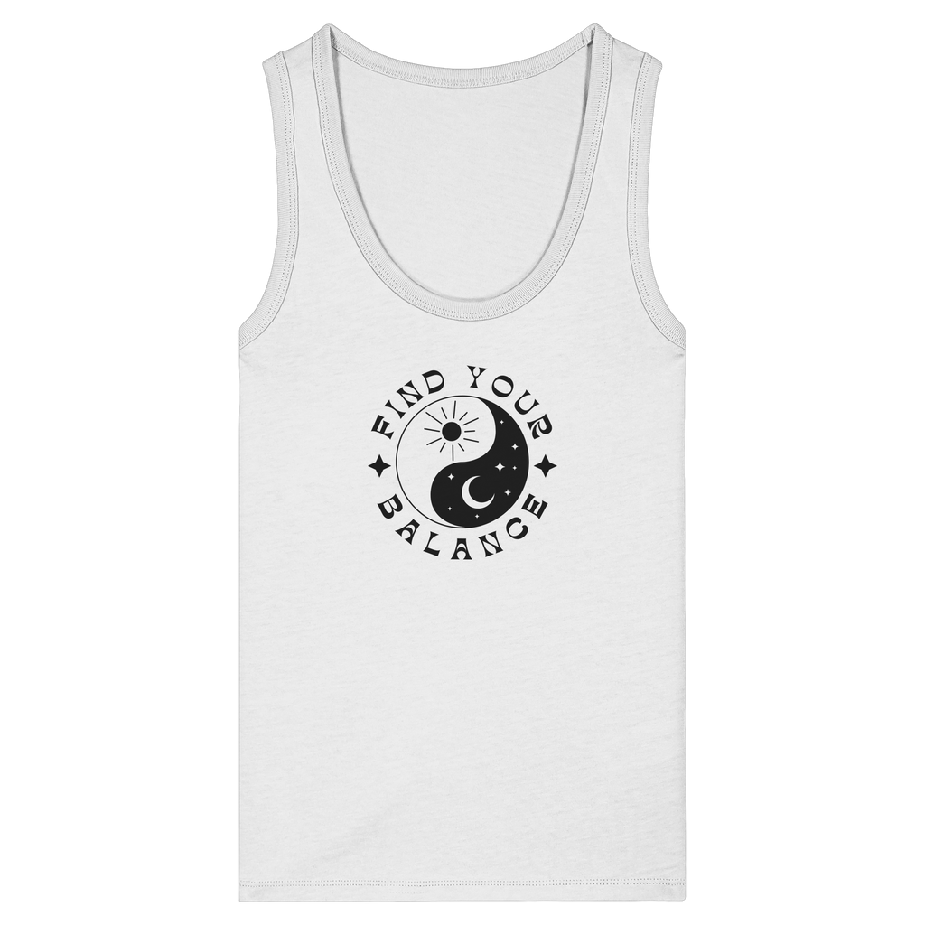 Woman Organic Tank Top "Find your Balance”