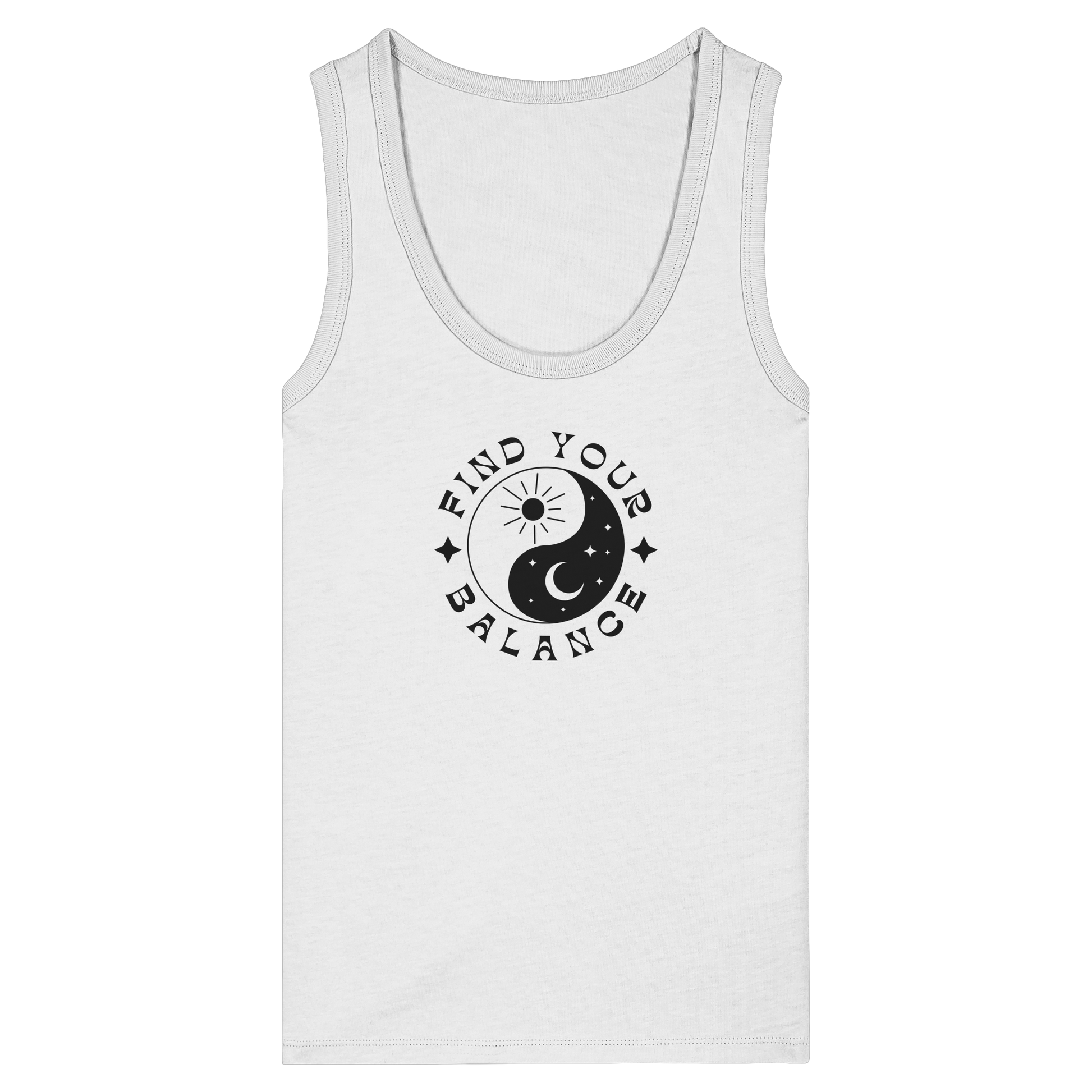 Woman Organic Tank Top "Find your Balance”