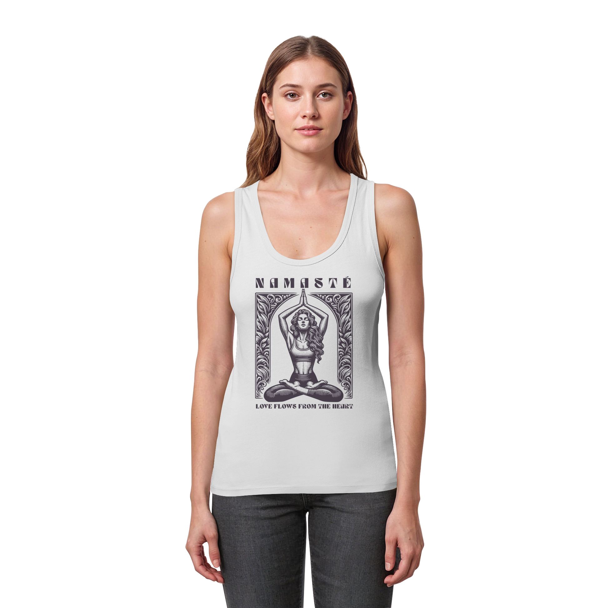 Woman Organic Tank Top "Namaste"