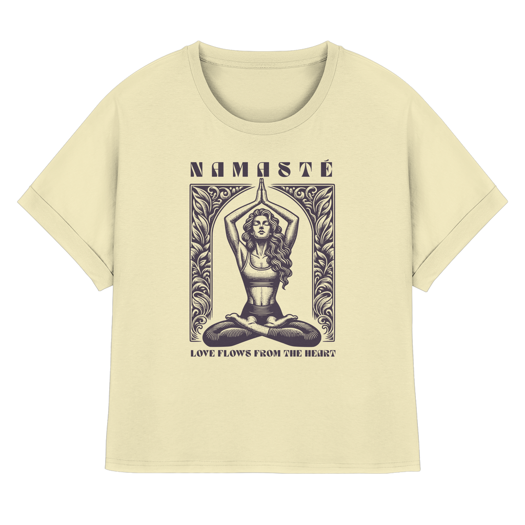 Rolled Sleeve Shirt "Namaste"