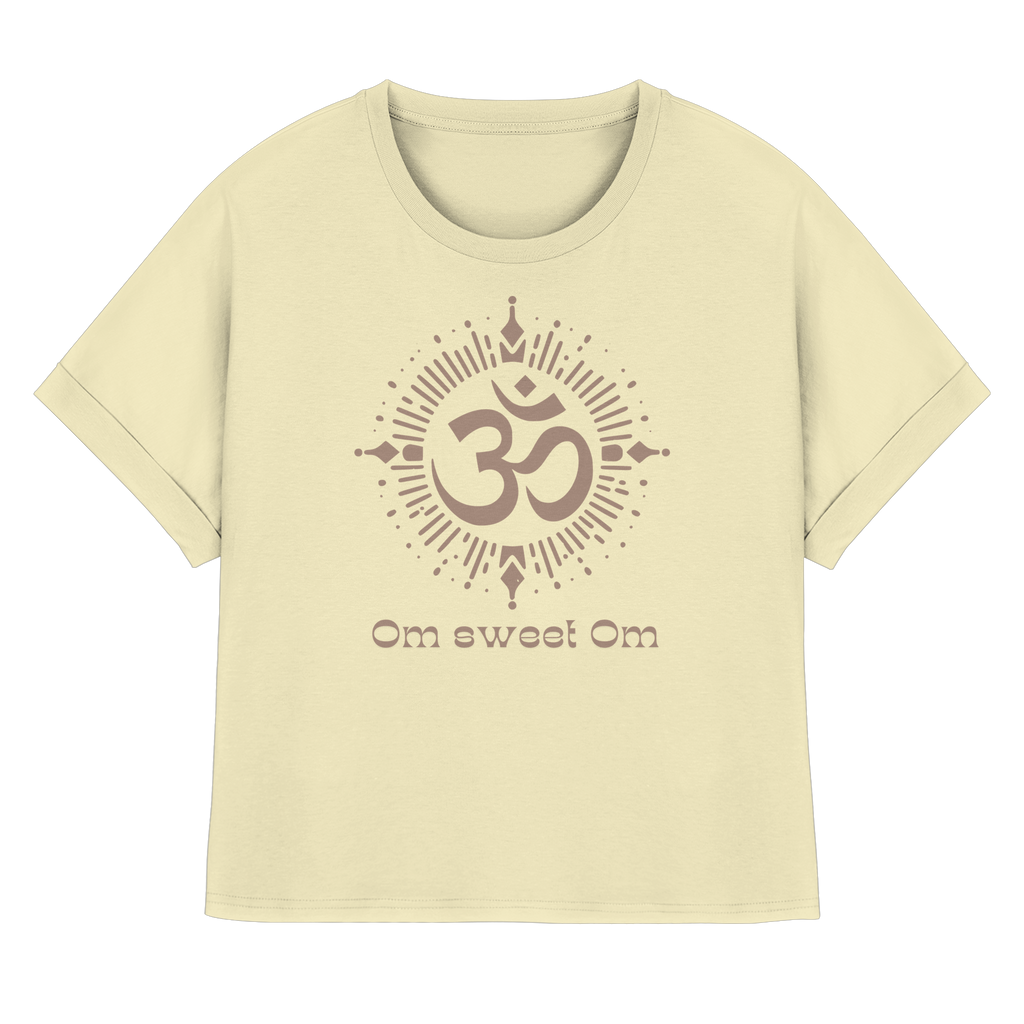 Women Rolled Sleeve Shirt „Om sweet Om"