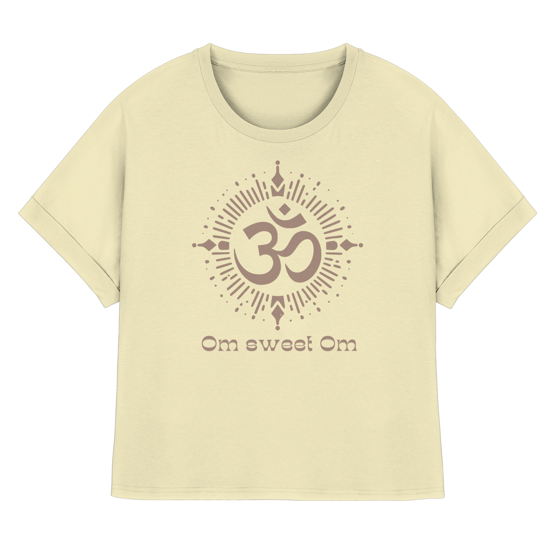 Women Rolled Sleeve Shirt „Om sweet Om"