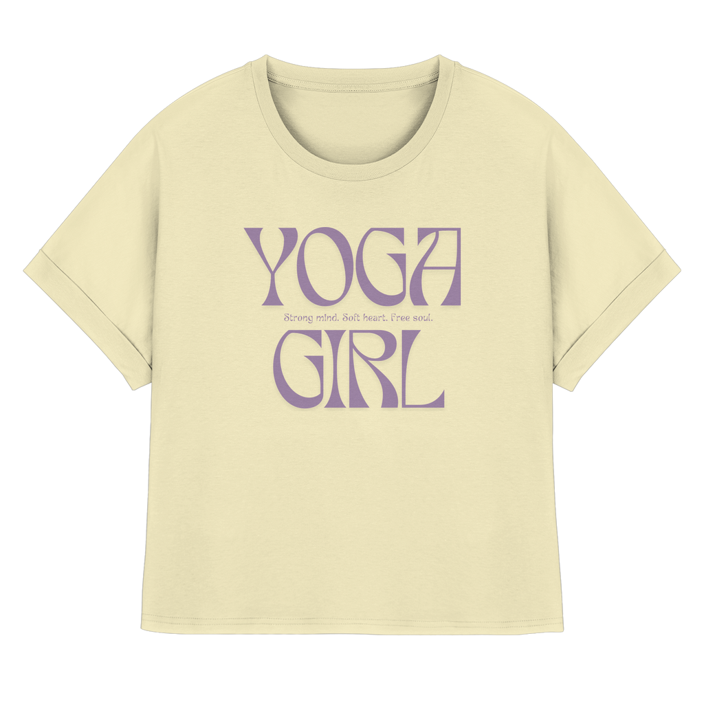 Women Rolled Sleeve Shirt  "Yoga Girl"