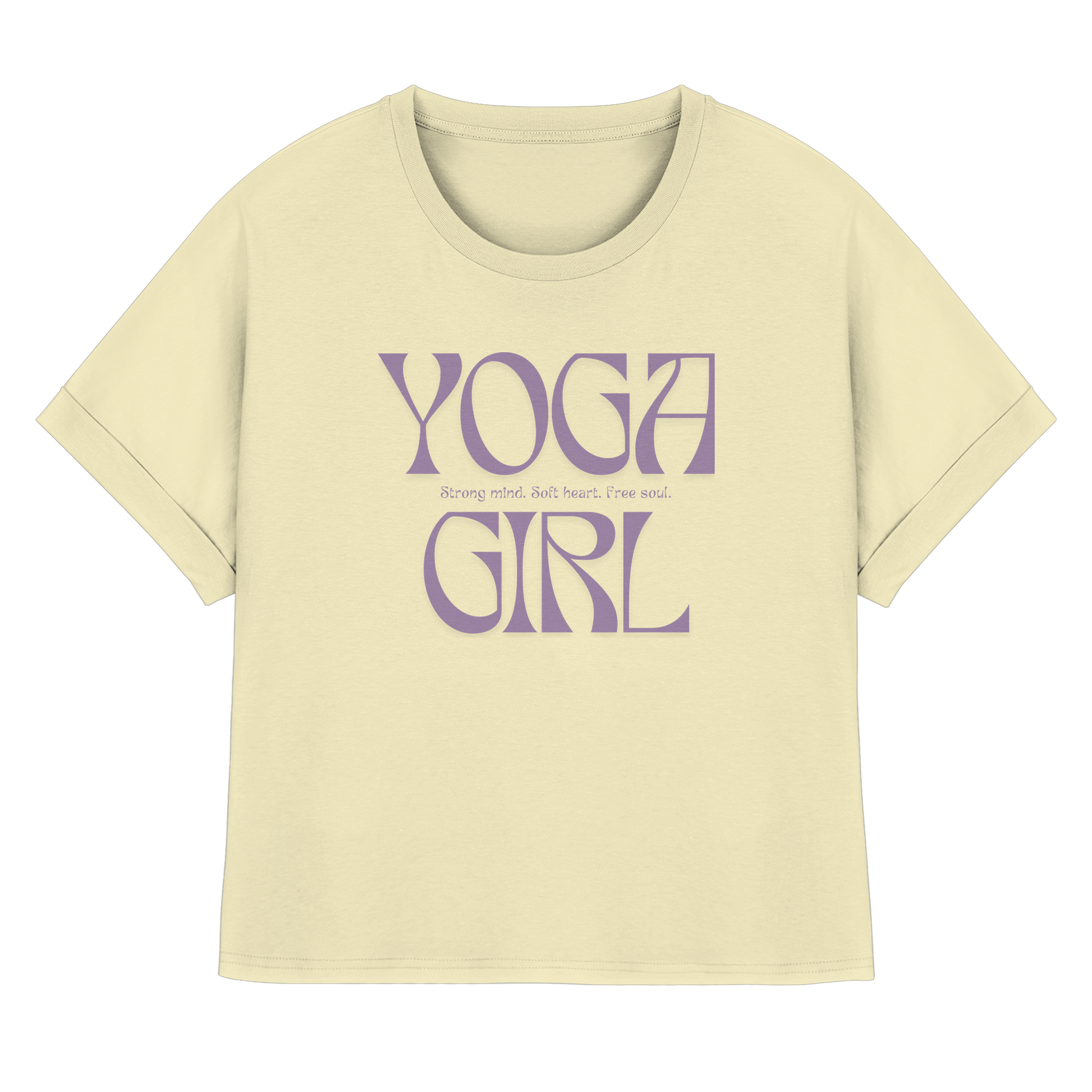 Women Rolled Sleeve Shirt  "Yoga Girl"