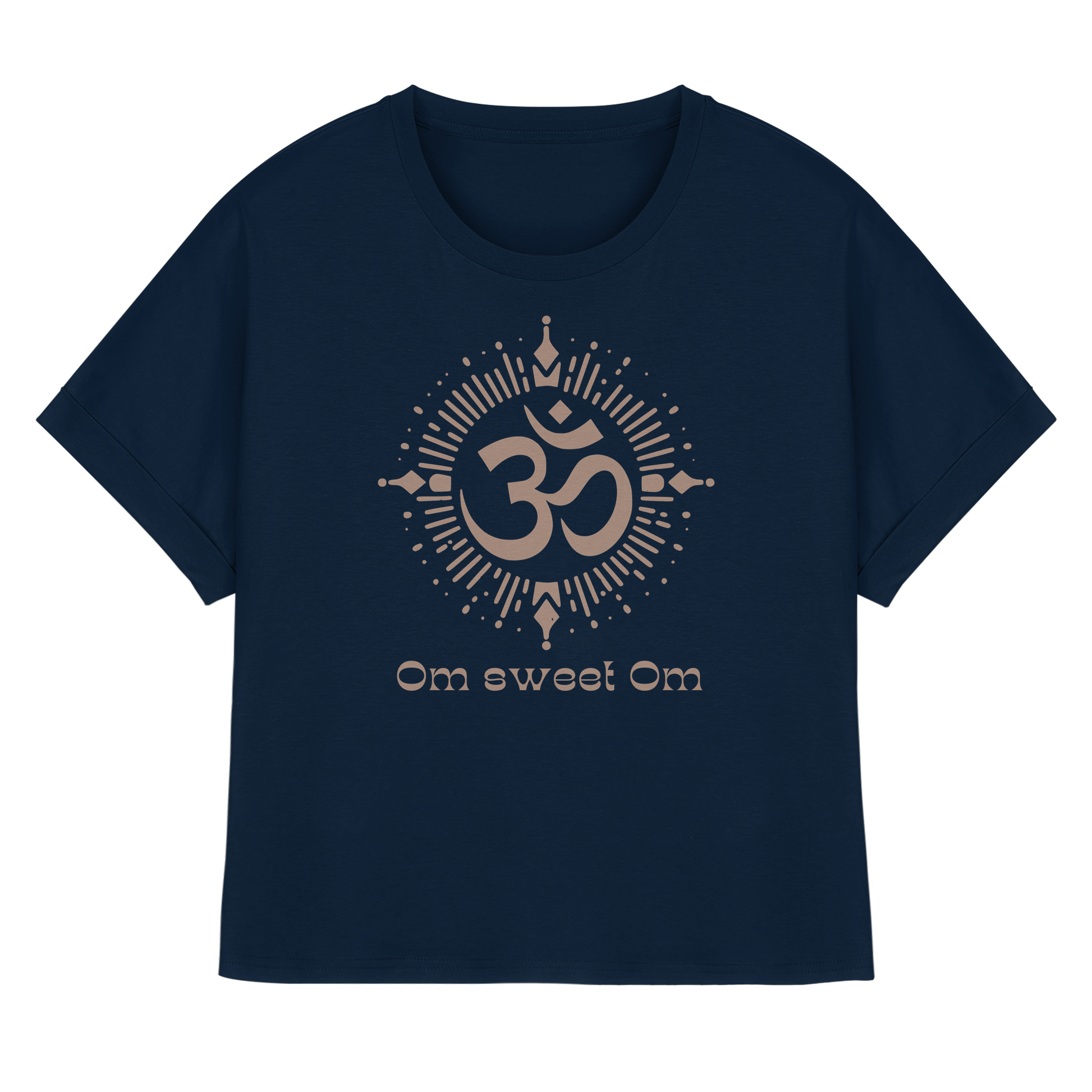 Women Rolled Sleeve Shirt „Om sweet Om"