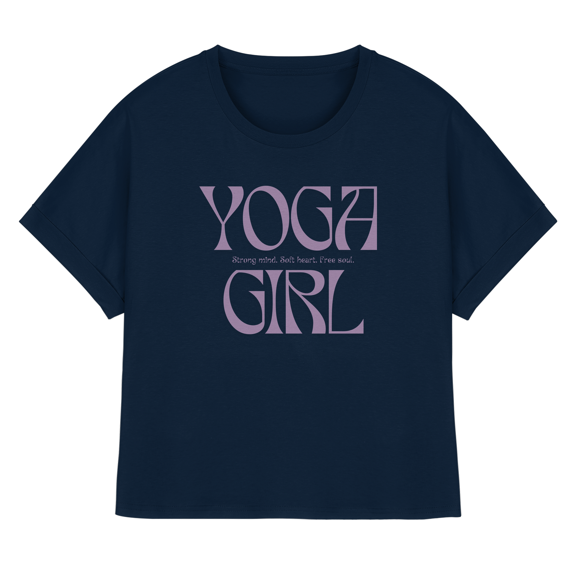 Women Rolled Sleeve Shirt  "Yoga Girl"