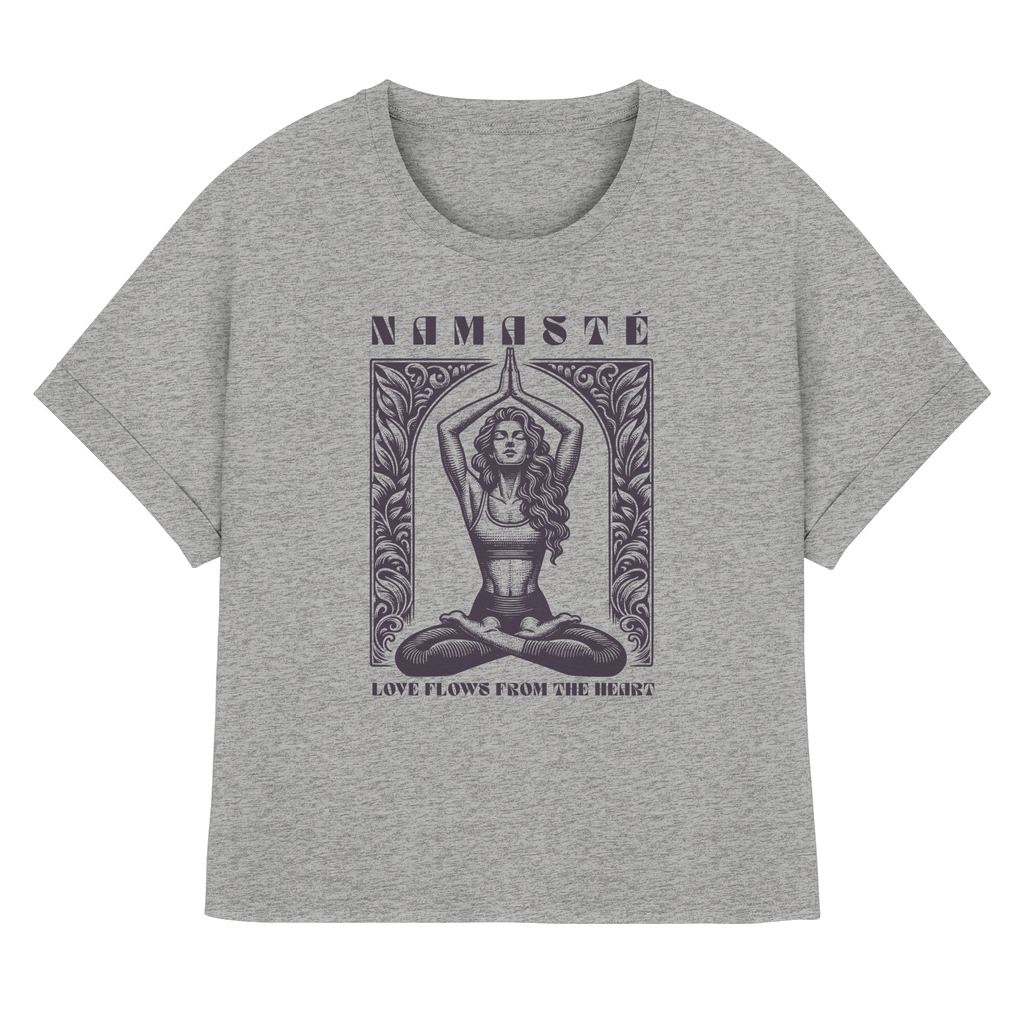 Rolled Sleeve Shirt "Namaste"