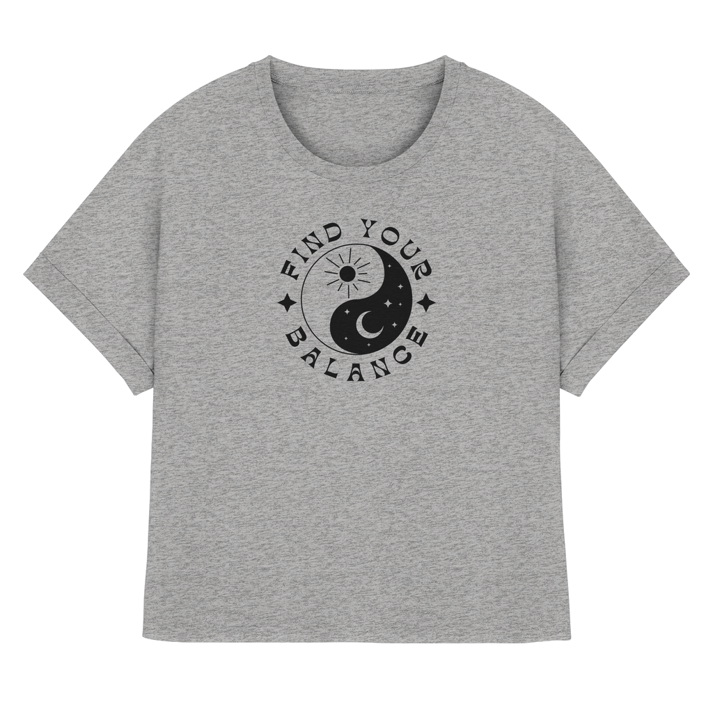 Rolled Sleeve Shirt „Find your Balance”