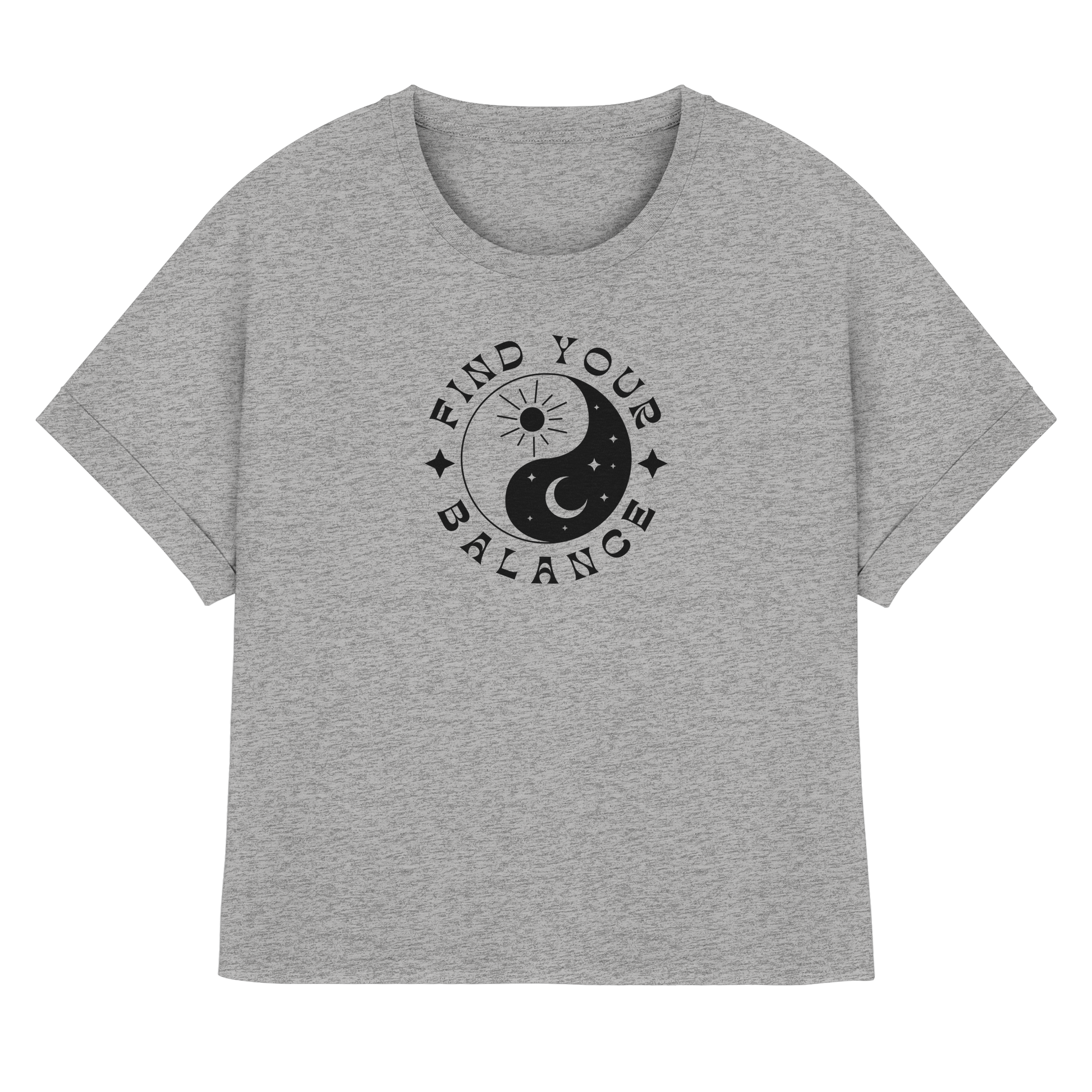 Rolled Sleeve Shirt „Find your Balance”