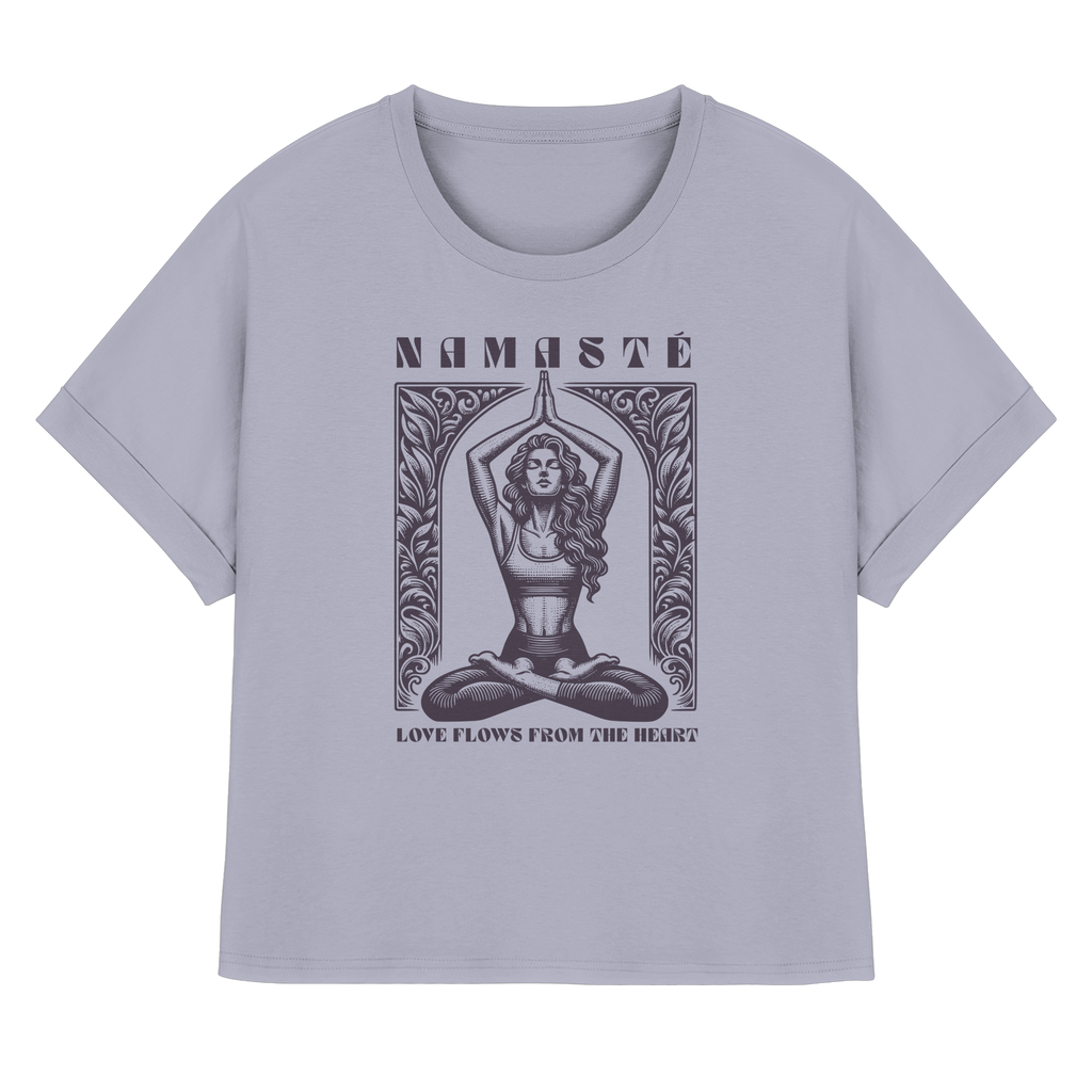 Rolled Sleeve Shirt "Namaste"