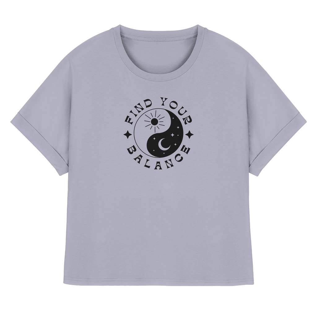 Rolled Sleeve Shirt „Find your Balance”