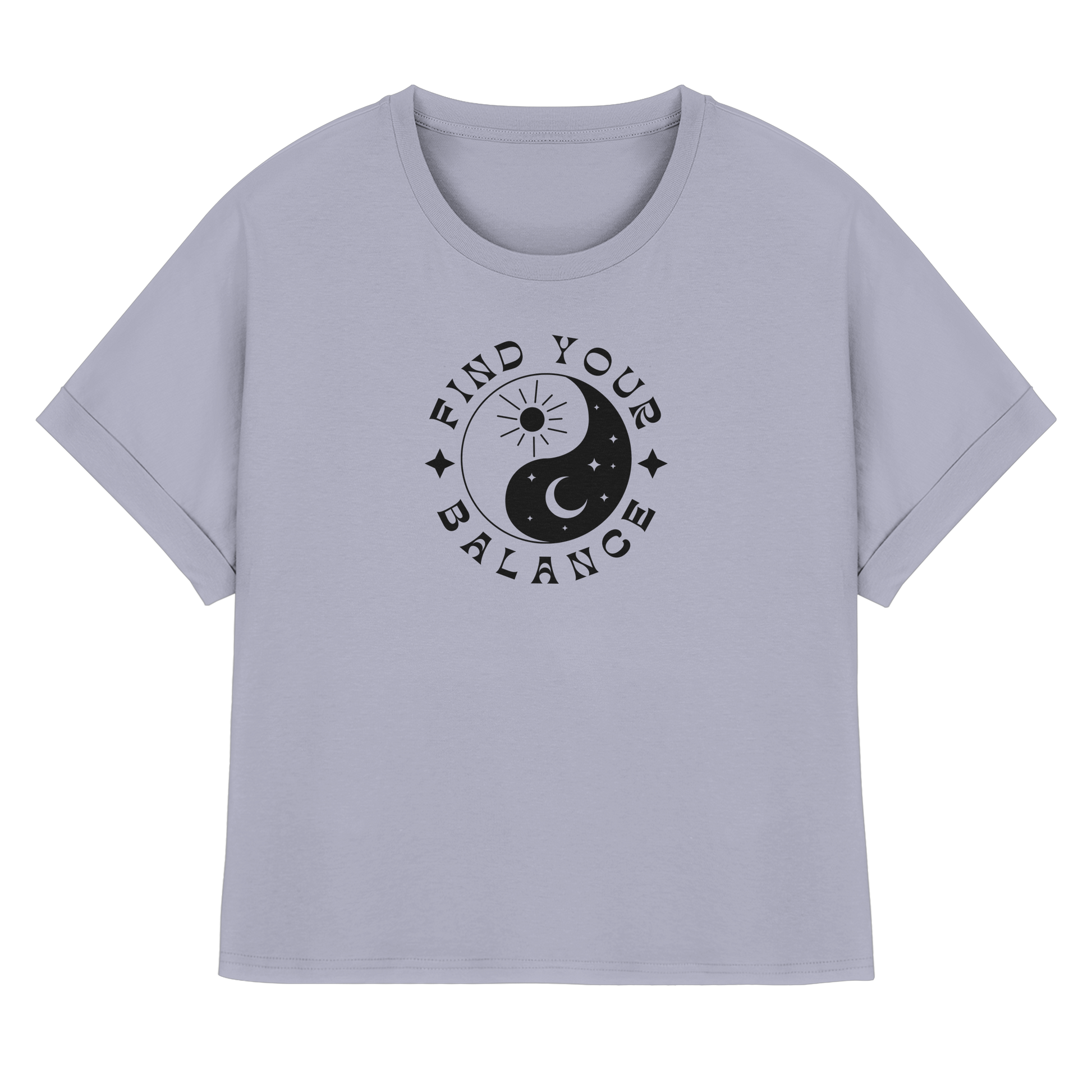Rolled Sleeve Shirt „Find your Balance”