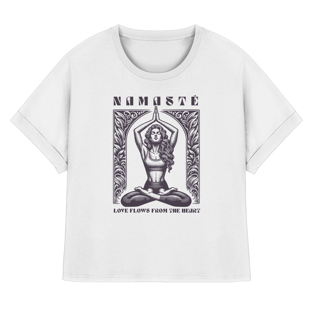 Rolled Sleeve Shirt "Namaste"