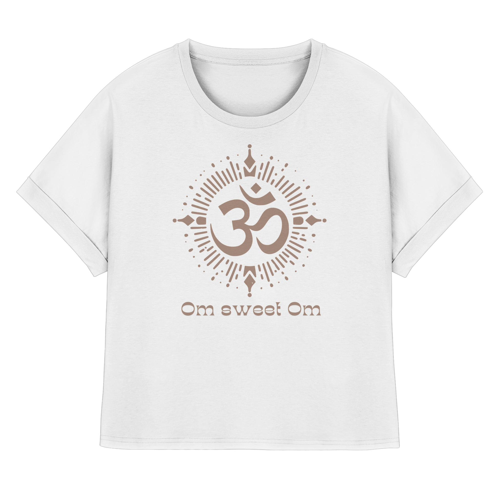 Women Rolled Sleeve Shirt „Om sweet Om"