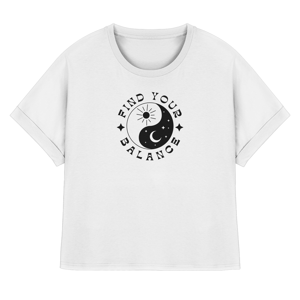 Rolled Sleeve Shirt „Find your Balance”